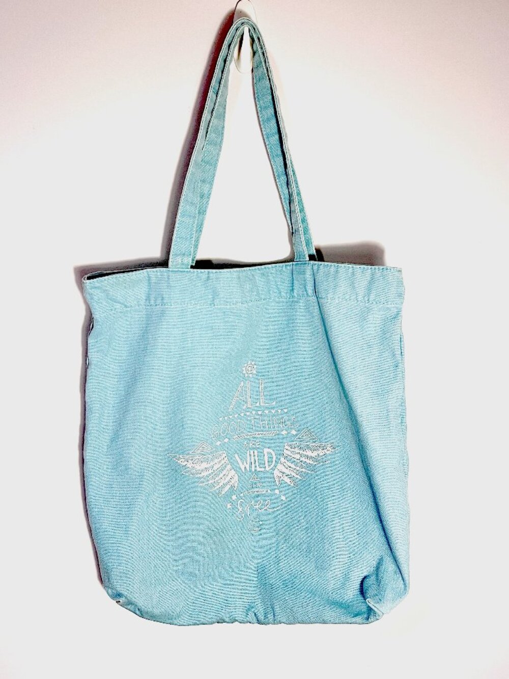 All Good Things Are Wild & Free Canvas Tote